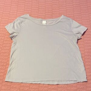 H&M Short Sleeve Scoop Neck Tee - Light Lavender